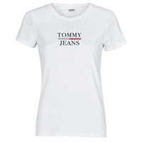 Textil Ženy Trička s krátkým rukávem Tommy Jeans TJW SKINNY ESSENTIAL TOMMY T SS Bílá