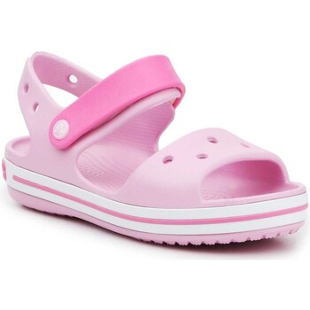 Boty Dívčí Sandály Crocs Crocband Sandal Kids12856-6GD pink