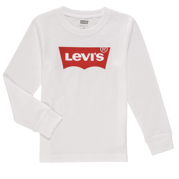 Textil Chlapecké Trička s dlouhými rukávy Levi's L/S BATWING TEE Bílá