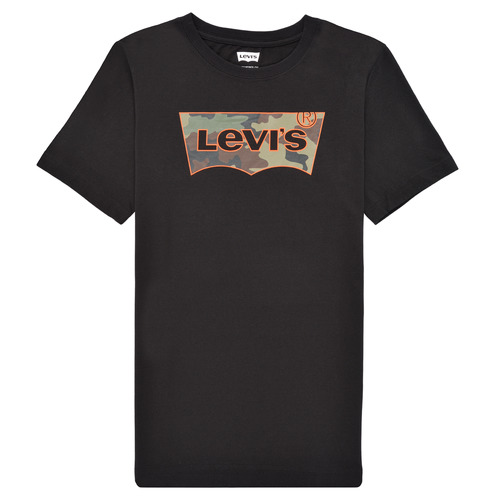 Textil Chlapecké Trička s krátkým rukávem Levi's SHORT SLV GRAPHIC TEE SHIRT Černá