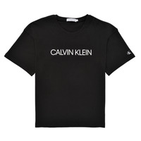 Textil Dívčí Trička s krátkým rukávem Calvin Klein Jeans CASSY Černá