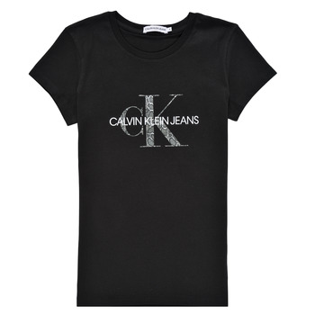 Textil Dívčí Trička s krátkým rukávem Calvin Klein Jeans VOYAT Černá