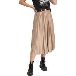 Textil Ženy Sukně Vila Nitban Midi Skirt - Sand Shell Béžová