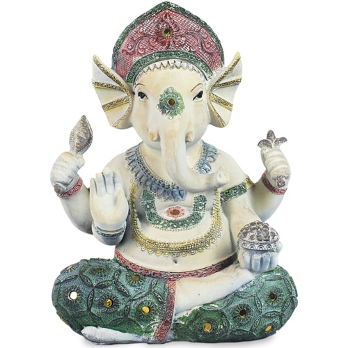Bydlení Sošky a figurky Signes Grimalt Postava Ganesh. Zelená