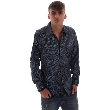 Textil Muži Košile s dlouhymi rukávy Versace B1GVB603S0683904 Modrá