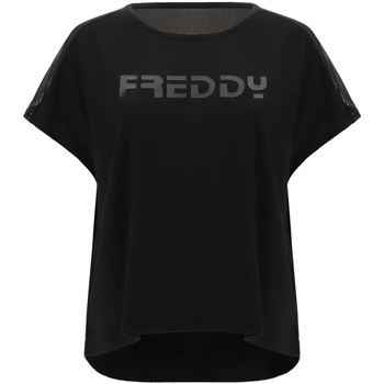Textil Ženy Trička s krátkým rukávem Freddy S1WTBT3 Černá