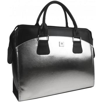 Punce LC-01 Stříbrná dámská kabelka pro notebook do 15.6 palce Stříbrná       