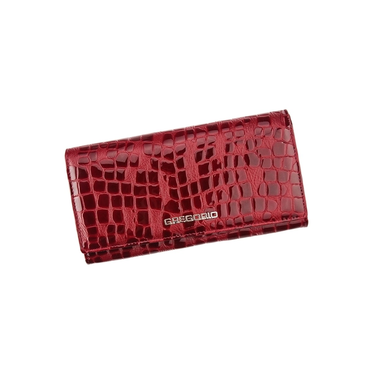 Taška Ženy Náprsní tašky Gregorio Kožená tmavě červená dámská peněženka dárkové krabičce Červená