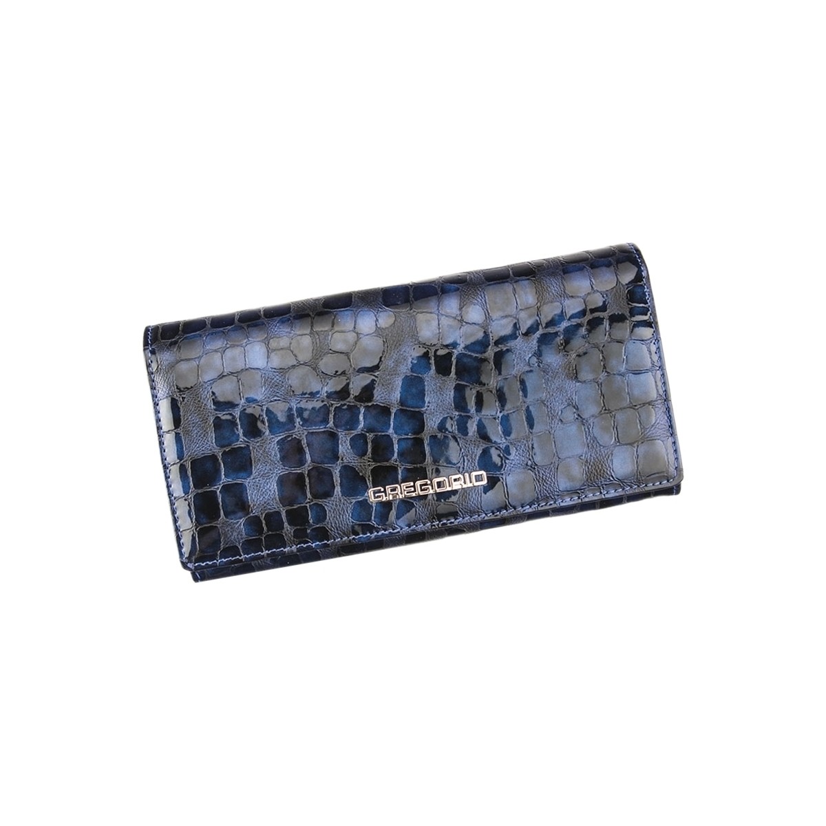 Taška Ženy Náprsní tašky Gregorio Kožená modrá dámská peněženka dárkové krabičce Modrá