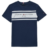 Textil Chlapecké Trička s krátkým rukávem Tommy Hilfiger DERREK Tmavě modrá