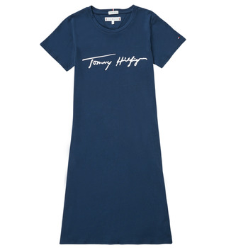 Textil Dívčí Krátké šaty Tommy Hilfiger POLINE Tmavě modrá