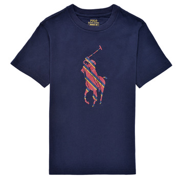 Textil Chlapecké Trička s krátkým rukávem Polo Ralph Lauren GUILIA Tmavě modrá