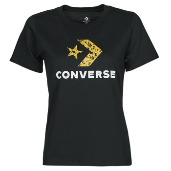 Textil Ženy Trička s krátkým rukávem Converse STAR CHEVRON HYBRID FLOWER INFILL CLASSIC TEE Černá