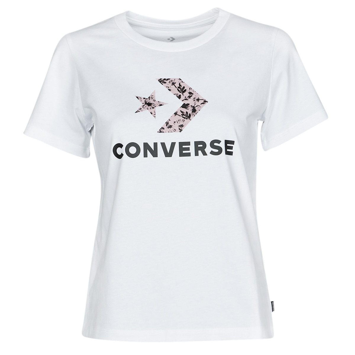 Textil Ženy Trička s krátkým rukávem Converse STAR CHEVRON HYBRID FLOWER INFILL CLASSIC TEE Bílá