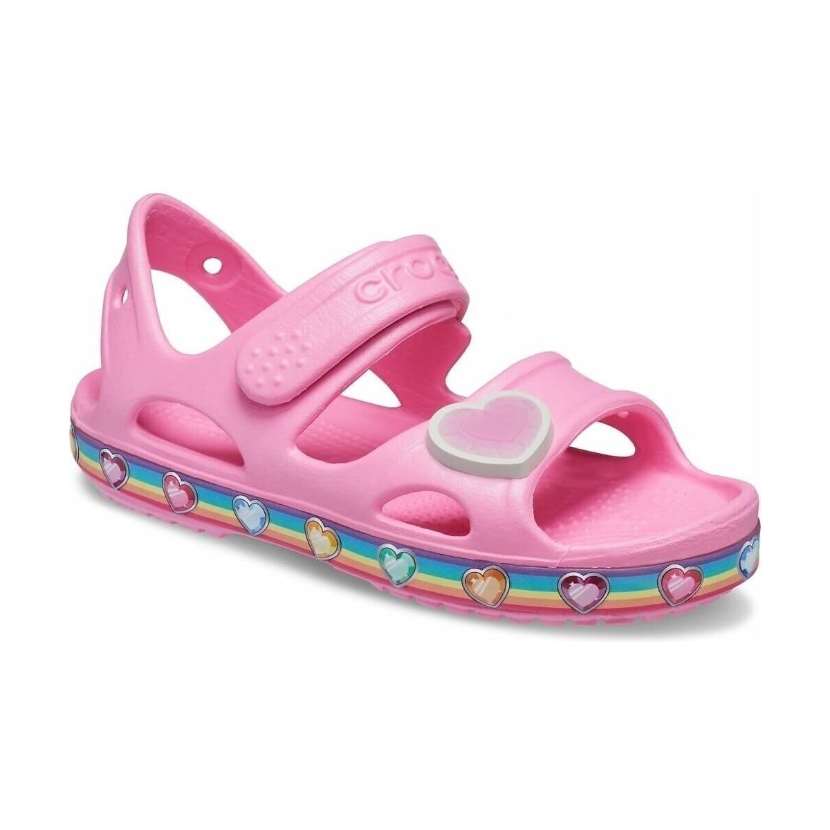 Boty Děti Sandály Crocs Fun Lab Rainbow Sandal Kids Růžová