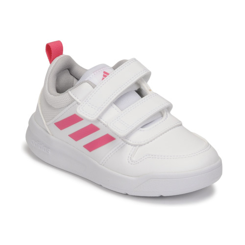 Boty Dívčí Nízké tenisky adidas Performance TENSAUR C Bílá / Růžová