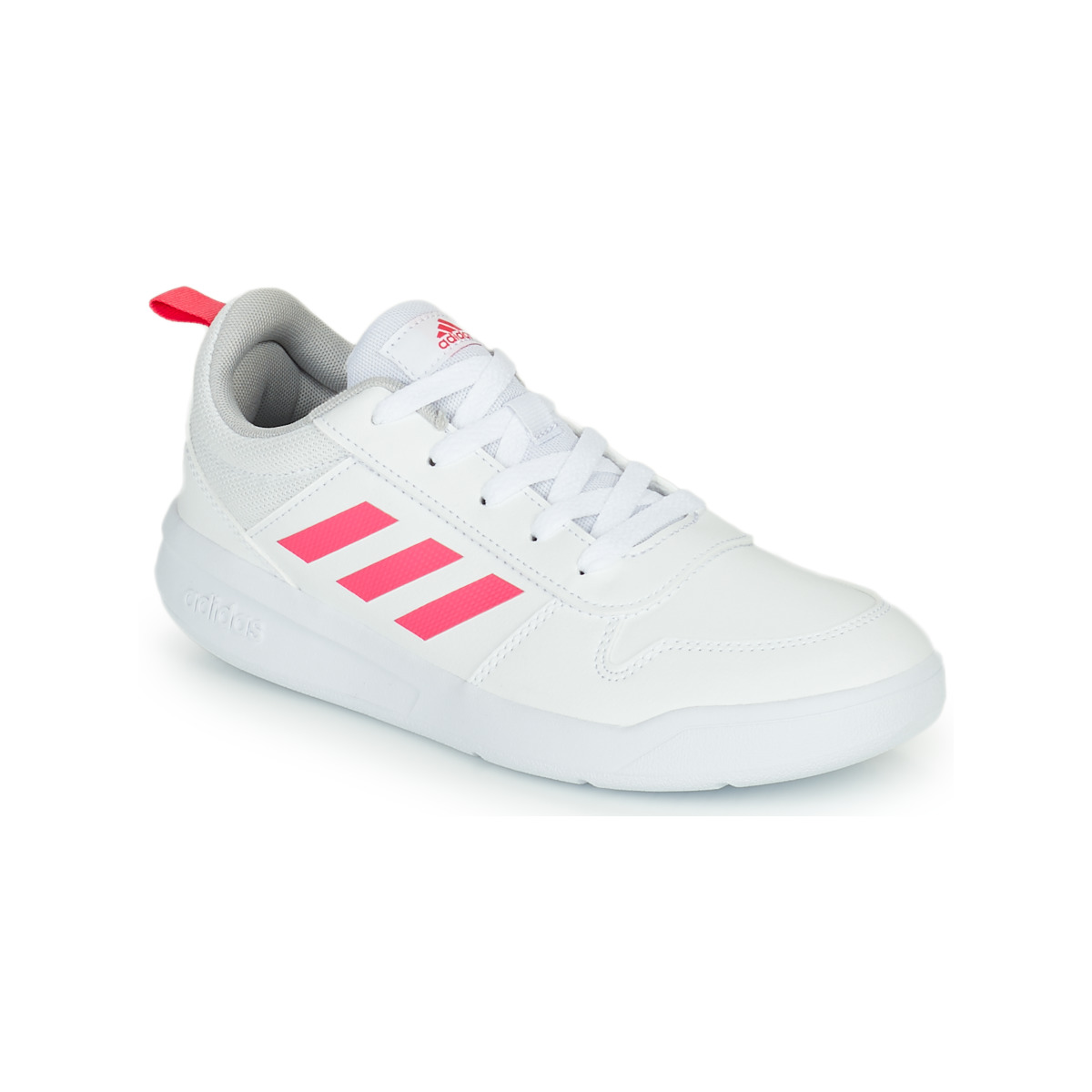 Boty Dívčí Nízké tenisky adidas Performance TENSAUR K Bílá / Růžová