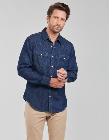 Textil Muži Košile s dlouhymi rukávy Levi's BARSTOW WESTERN STANDARD Tmavě modrá