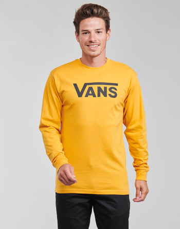 Textil Muži Trička s dlouhými rukávy Vans VANS CLASSIC LS Žlutá / Černá