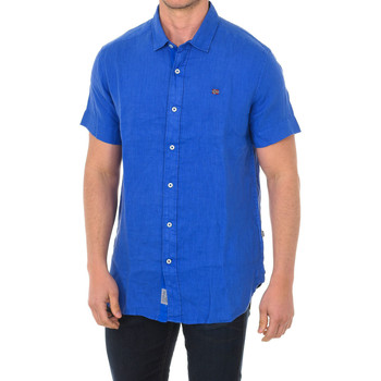 Textil Muži Košile s krátkými rukávy Napapijri NP000IF1-BB41 Modrá