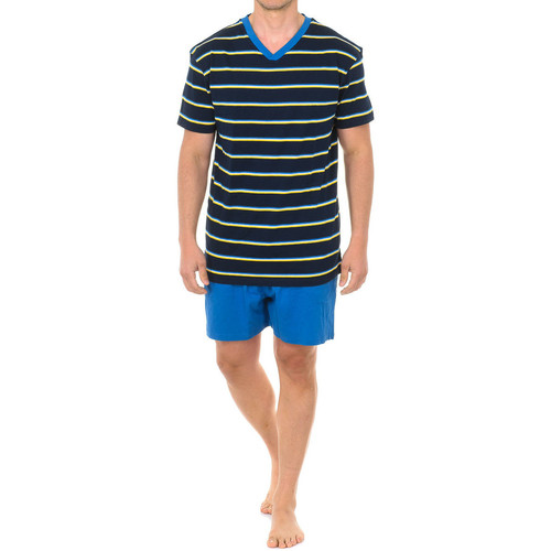 Textil Muži Pyžamo / Noční košile J&j Brothers JJBVH5700 Modrá