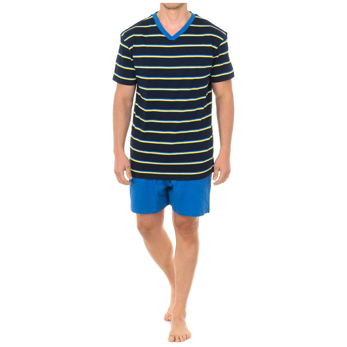 Textil Muži Pyžamo / Noční košile J&j Brothers JJBVH5700 Modrá