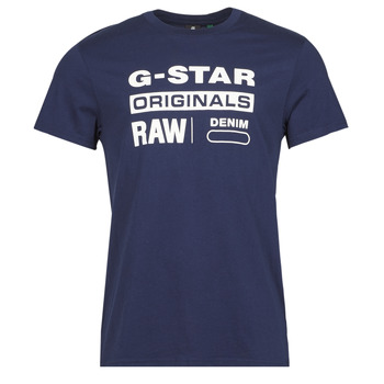 Textil Muži Trička s krátkým rukávem G-Star Raw GRAPHIC 8 R T SS Modrá