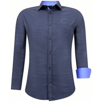 Textil Muži Košile s dlouhymi rukávy Tony Backer 120034545 Modrá