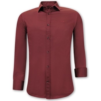 Textil Muži Košile s dlouhymi rukávy Tony Backer 119960678 Červená