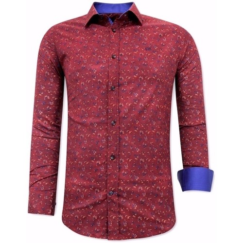 Textil Muži Košile s dlouhymi rukávy Tony Backer 119960874 Červená