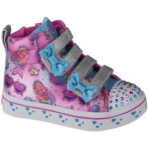 Boty Děti Kotníkové boty Skechers Twilites Mermaid Gems Růžová