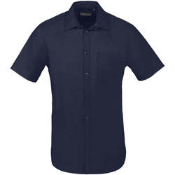 Textil Muži Košile s dlouhymi rukávy Sols BRISTOL FIT Azul Oscuro Modrá