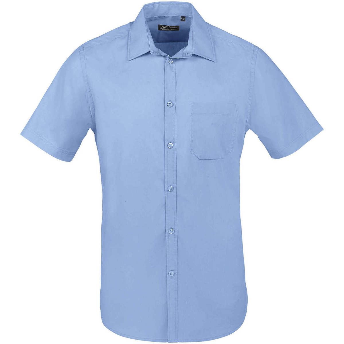 Textil Muži Košile s dlouhymi rukávy Sols BRISTOL FIT Azul Medio Modrá