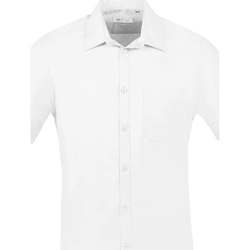 Textil Muži Košile s dlouhymi rukávy Sols BRISTOL FIT Blanco Bílá