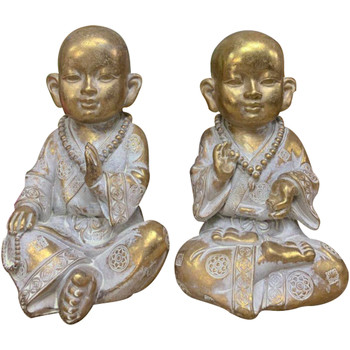 Bydlení Sošky a figurky Signes Grimalt Buddha Set 2 Jednotky Zlatá