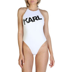 Textil Ženy jednodílné plavky Karl Lagerfeld - kl21wop03 Bílá