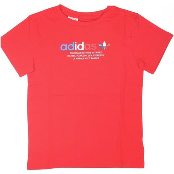 Textil Děti Trička s krátkým rukávem adidas Originals GN7480 Červená