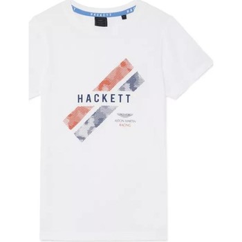 Textil Chlapecké Trička s krátkým rukávem Hackett  Bílá