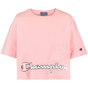 Textil Dívčí Trička s krátkým rukávem Champion  Růžová