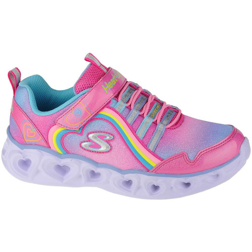 Boty Dívčí Nízké tenisky Skechers Heart Lights-Rainbow Lux Růžová