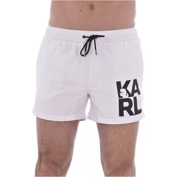 Textil Muži Plavky / Kraťasy Karl Lagerfeld KL21MBS02 Bílá
