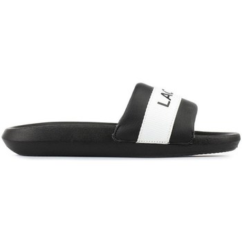 Boty Ženy pantofle Lacoste Croco Slide Černé, Bílé