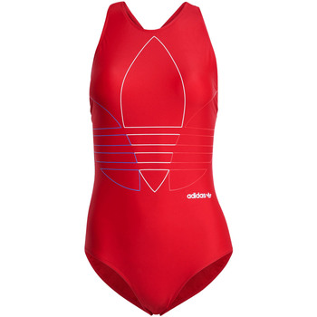 adidas jednodílné plavky GN2952 - Červená