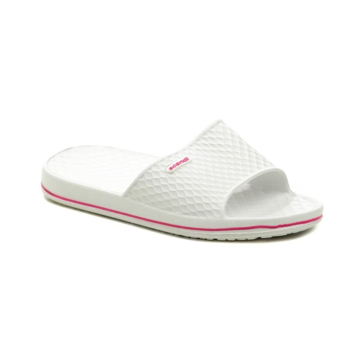 Boty Ženy pantofle Scandi 280-0006-S1 bílé dámské plážovky Bílá