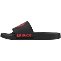 Boty Muži Módní tenisky Ed Hardy - Sexy beast sliders black-red Červená