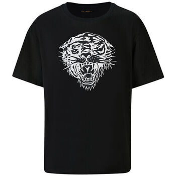 Textil Muži Trička s krátkým rukávem Ed Hardy - Tiger-glow t-shirt black Černá