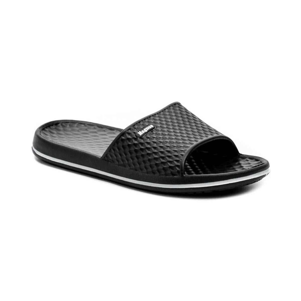 Boty Muži Pantofle Magnus 380-0019-S1 černé pánské plážovky Černá