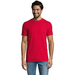 Textil Muži Trička s krátkým rukávem Sols Camiserta de hombre de cuello redondo Rojo