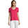 Textil Ženy Trička s krátkým rukávem Sols MOTION camiseta de pico mujer Růžová