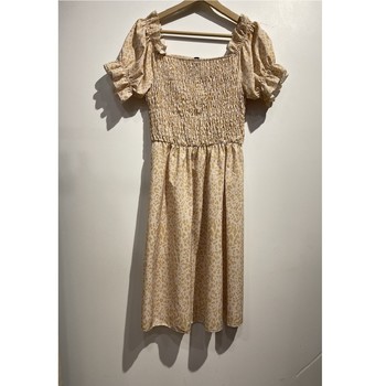 Textil Ženy Krátké šaty Fashion brands 53176-BEIGE Béžová